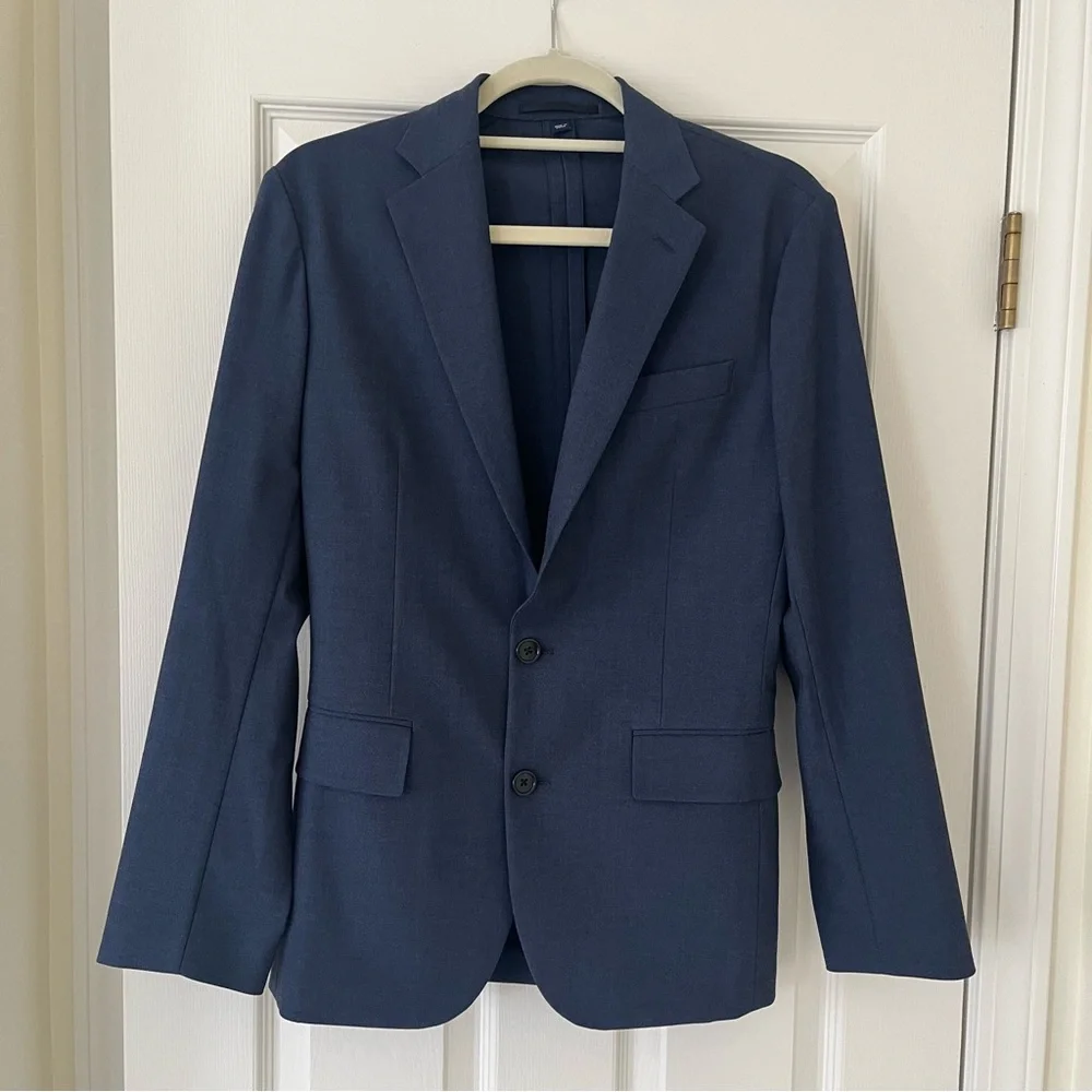 J. Crew Men's Slim-Fit Thompson Performance Suit Jacket, Navy, Size 34S Career